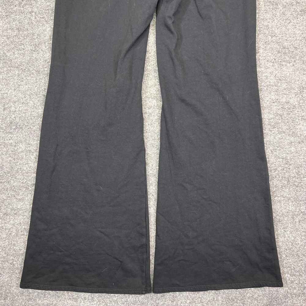 Out From Under Sweatpants Womens M Black Fleece Wide Leg Elastic Waist Pockets - Picture 5 of 12